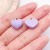 Accesorios Súper Lindos de Resina Morada de Dibujos Animados Joyería DIY Llavero Collar Pendientes Estrella de Cinco Puntas Corazón Arcoíris Colgante Pequeño