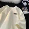 Camiseta de Manga Curta Masculina Verão Nova Pesada Simples Tendência Versátil Casual Solta Estudante Meia-Manga Pulôver Camiseta