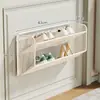 Zapatero detrás de la puerta, gabinete de zapatillas multicapa para la pared del baño, no requiere taladro, organizador de zapatos de pared para uso doméstico, perfecto para la entrada