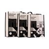 Bolsa de Papel Tejido de Urdimbre y Trama con Patrón de Cuadrícula, Bolsa de Compras Kraft, Personalizable con Logo, Bolsa de Papel Ecológica