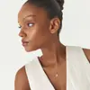 Colar com Inicial em Zircônia Estética Europeia e Americana Novo Colar com Pingente de Inicial em Letra Dourada Presente de Férias para Meninas