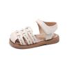 Sandalias para Niñas 2025 Verano Nuevo Llegada Estilo Pastoral Flores Pequeñas Punta Plana Zapatos de Playa Suela Suave Antideslizantes Zapatos de Una Sola Capa para Niños Pequeños y Medianos