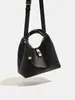 Bolso Cubo Nuevo Estilo 2025 con Patrón de Lichi, Bolso de Mano de Lujo Ligero para Madre e Hija, Bolso de Hombro Cruzado Versátil de Moda Casual para Mujer