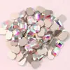 Mini pequeno plano Formato Diamante Branco AB fundo dourado Olho de Cavalo diamante explosões transfronteiriças joias para unhas de vidro atacado
