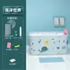 Bañera Plegable para Adultos, Tina de Baño Doméstica, Baño de Vapor de Cuerpo Completo, Cubo de Baño para Adultos, Tina de Baño para Niños