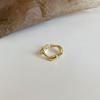 Anillo Minimalista Ola de Viajeros de Dongdaemun Coreano para Mujer, Anillo Abierto Estilo Fresco de Moda Vintage, Tendencia de Anillo para Dedo Índice