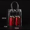 Bolsa de Mão Transparente PVC em estoque Bolsa Flor de Cup Plástico Espessado Impermeável Famosos da Internet Sacolas de Conveniência Personalizadas Logo