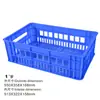 Plástico volume de negócios caixa de produção atacado vegetais retangulares e frutas cesta de plástico expresso transporte cesta de plástico azul