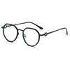 Gafas Jamie 9310 Versión Coreana Ins Populares Bloqueadoras de Luz Azul Sin Receta, Adecuadas para Lentes Graduados, Metal Irregular Anti-Luz Azul