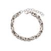 Colar de pulseira de corrente imperial de aço de titânio dominador de corrente grossa de indústria pesada de hip-hop europeu e americano exagerado para todos os homens e mulheres