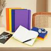 Caderno A6 de Renda Personalizado com Logo Empresarial Bloco de Notas A5 Caderno de Negócios PU Página Interna com Linha Horizontal Completa Diário