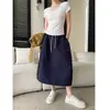 Saia de Trabalho Sinan Light Oxygen Estilo Viagem Corpo em Forma de Pera Cintura Elástica Cordão Emagrecedora para Figuras Baixas Sn8999