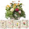 BD214 Comercio exterior Europa y Estados Unidos Flores retro Flores Bebé Cumpleaños Boda Fiesta Regalo Mano Cuerda Bolsa de papel