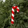 Novo produto transfronteiriço pingente de espuma vermelho e branco bengala doce pirulito árvore de Natal decoração de janela ornamento pendurado