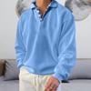 2023 cross-border Amazon desejo independente estação popular outono manga longa com decote em V lapela masculina solta suéter roupas masculinas
