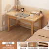Mesa de Estudio Infantil de Madera Maciza Escritorio para Dormitorio Hogareño Mesa Integrada con Estantería Escritorio Simple Moderno para Estudiante Estudio Escritura