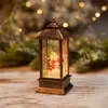 Decorações de Natal, Cena Interior de Velho, Cabine Telefônica, Pequena Lâmpada a Óleo, Pequenos Presentes de Natal, Enfeites Brilhantes, Presentes