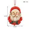 Decoraciones Navideñas Transfronterizas, Colgantes de Árbol de Navidad de Resina Ecológica, Manualidades, Decoraciones de Papá Noel, Materiales Ecológicos