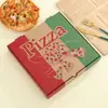 Caja de avión color marrón de fábrica caja de pizza corrugada engrosada 9/10/11/12/18 pulgadas caja de pizza de grado alimenticio