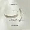 Acessórios de joias de prata: contas tubulares curvas escovadas, materiais para pulseiras artesanais, contas espaçadoras curvas de prata 925 atacado