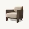 Sofá exterior nórdico personalizado, sofá de diseño para patio, terraza, balcón exterior, muebles de exterior de aleación de aluminio para jardín