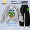 Moletom Crewneck Creeper do Minecraft para Meninos e Meninas Estudantes e Crianças Pequenas Roupas Novas
