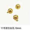 Botón Hebilla de Aleación para Cheongsam con Patrón Hueco de Nube Auspiciosa Adorno Metálico Colgante Botón Redondo Chino Hecho a Mano para Hanfu