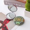Espejo Pequeño Personalizado Espejo Plegable para Pan Patrón Móvil Espejo de Maquillaje Retro Portátil Redondo Espejo de Regalo para Pan