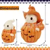 Calabaza Fantasma Velas Adornos de Resina Adornos Pequeños de Resina Lindos Piezas Decorativas Calabaza Fantasma