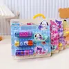 Mini Fita Washi Máquina de Fita Desenho Animado Conjunto Decoração de Caderno Suprimentos Adesivos de Fita Fofos para Crianças Pequenos Presentes