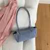 Bolso Nuevo de Gamuza para Otoño e Invierno Versátil Estilo Coreano Nicho Bolso Baguette de PU Bolso de Hombro de Terciopelo de Alta Gama para Mujer