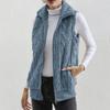 Otoño/Invierno 2026 Comercio Exterior Independiente Top Deseo Modelo Nuevo Amazon Acolchado Jacquard Doble Cara Forro Polar Chaleco sin Mangas para Mujer