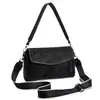 Elegante y versátil, bolso cuadrado pequeño de solapa clásico de moda, bolso cruzado de hombro de moda estética para mujer