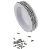 Corrente de Fio de Aço Inoxidável com Contas de 2,0 mm Corrente com Botão de Corrente de Contas Corrente de Colar para Joias Artesanais DIY Rolos de 5,1 m