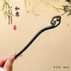 Novo grampo de cabelo de madeira retrô estilo chinês, nicho e simples, acessório de cabelo versátil com borlas da moda e design elegante