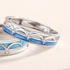 Gran Venta Día de San Valentín Chino Original Anillo de Pareja Puente de Urracas Plata Esterlina Estilo K Diseño Nicho Ins Anillo Geométrico de Estrella Regalo