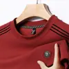 2025 Nueva Camiseta Sudadera Otoño Papá Cuello Redondo Jersey Ropa para Hombre Informal y Cómoda Sudadera Base para Hombre Ropa para Hombre