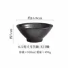 Pequeño Bol de Vajilla Japonesa Hogareño Cerámica Bol para Fideos Bol para Sopa Bol Individual para Arroz Bol con Sombrero de Bambú