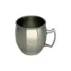Fornecimento Transfronteiriço de Copos Moscow Mule, Copos de Coquetel de Aço Inoxidável, Copos em Formato de Tambor de Cobre Galvanizado Eletroliticamente Gravados, Taças de Vinho Personalizadas