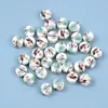 Decalque de Flor Cerâmica Esmaltada Estilo Chinês Artesanal diy Colar Pulseira Brincos Acessórios de Joia Contas