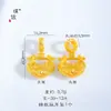 Collar con Candado Pequeño de Loto Chapado en Oro Estilo Puzuo Zhou, Cadena para Clavícula con Colgante de Loto Estilo Chino Nuevo para Mujer