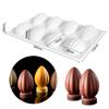 Molde de silicona para mousse de 8 huevos de Pascua estéreo, molde para hornear pasteles con forma de huevo de chocolate.