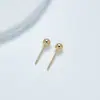 Aretes de Aguja de Bola con Colgante de Cuentas de Frijol Aretes con Anillo Accesorios DIY Materiales para Aretes Hechos a Mano