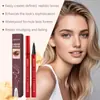 Lápiz Líquido para Cejas Zephoco Marrón de Doble Punta Impermeable Desarrollo de Color Estéreo Sin Manchas y Lápiz para Cejas Natural Sedoso