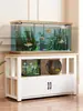 Base de Armario Sólido de Madera para Acuario en Casa Sala de Estar Soporte Pequeño para Acuario Base de Armario para Acuario Armario de Almacenamiento Simple