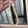 Llavero de plástico con perlas, con mariposas dulces de colores transparentes personalizados, temática de bosque estilo coreano, cadena de teléfono moderna anti-pérdida