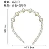 Diadema de Perlas de Alta Gama para Mujer 2025 Nuevo Estilo Diadema de Pelo Prensado Pinza para el Cabello Simple y Versátil Adorno para el Cabello Estilo Bosque para Salir Verano