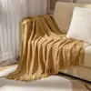 Manta tejida, manta de sofá, manta para el pie de la cama, manta decorativa para sofá, manta de lana nórdica, manta para siesta de invierno en la oficina