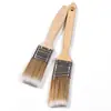 Venta al por mayor de fábrica Mango de madera Pincel de arte Separación de colores Cerdas Biselado Pintura Recorte de pintura Trazos Alambre oblicuo Pincel sin rastro