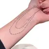 Collar de Plata de Ley S925 Pequeño Cuadrado Estilo Ins Dorado y Plateado para Mujer, Diseño Sencillo de Nicho, Moderno y Versátil